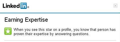 LinkedIn answers earning expertise
