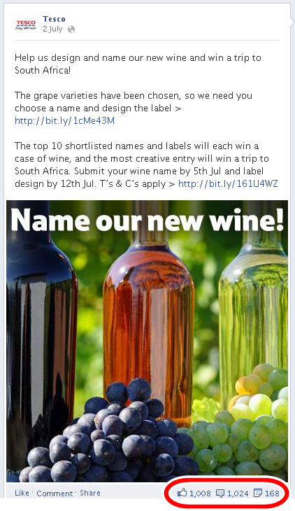 Tesco name and design the new social wine