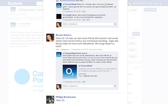 o2 Germany bad customer service on social media