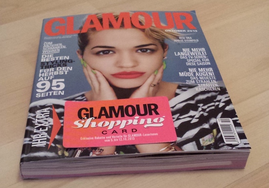 Glamour issue with ads