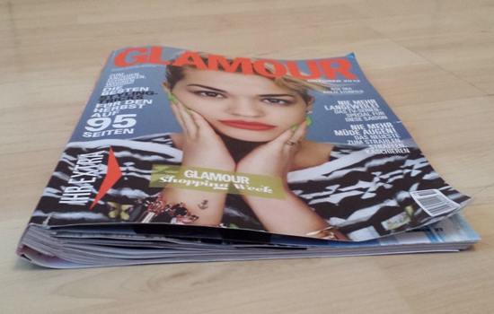 Glamour issue without ads