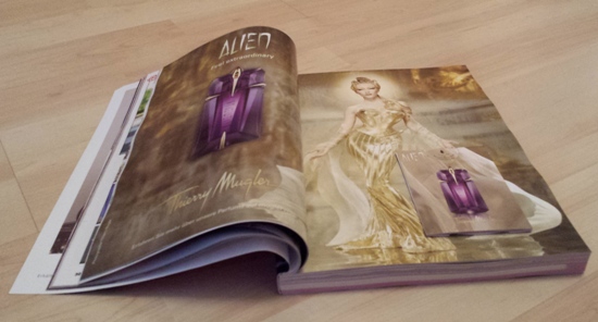 Glamour issue with ads open