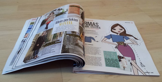 Glamour issue without ads open
