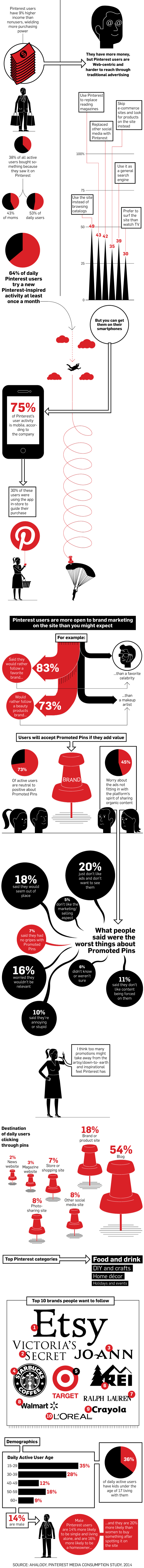 Data Pinterest 2014 infographic