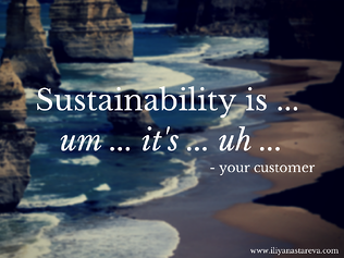 People don't know what sustainability means