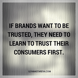 trust goes both ways - brand and consumer