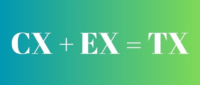 CX + EX = TX (1)
